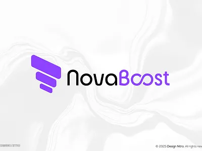 NovaBoost- Digital Marketing Platform agency brand guidelines brand identity branding design digital agency digital marketing graphic design logo logo design meaningless logo minimal logo tech logo