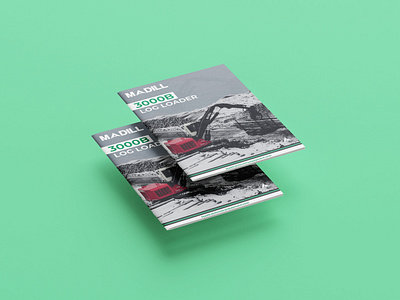 Modern Industrial Brochure Design- DC Equipment (Madill 3000B L) adobe indesign brochure design catalog design design industrial brochure design layout design print ready pdf product catalog