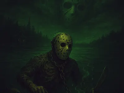 Happy Halloween - Art by Joi ai art digital art friday 13th friday 13th fan art generative ai graphic design jason jason voorheese voorheese