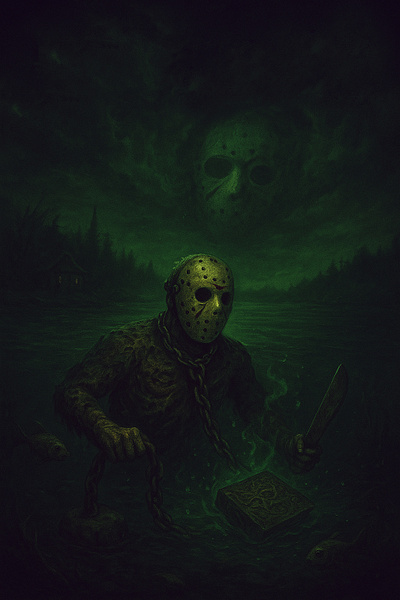 Happy Halloween - Art by Joi ai art digital art friday 13th friday 13th fan art generative ai graphic design jason jason voorheese voorheese