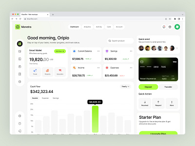 Fintech Dashboard Design admin interface admin panel admin ui analytics dashboard dashboard ui design digital wallet finance finance dashboard fintech fintech dashboard fintech platform interface payments product design transaction ui design uiux user dashboard