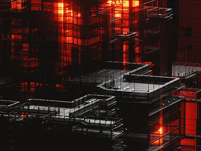 NIGHT CITY_01 3d c4d cgi city cybernetics light render