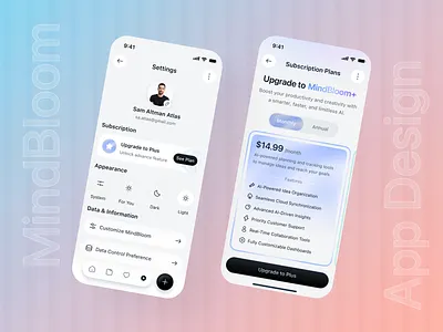 Idea Management Mobile App - Settings / Pricing Plan Screen ai idea generator ai powered app android app app design artificial intelligence ui dark mode ui dashboard ui ux idea management app idea tracking app ios app machine learning app minimalist mobile app mobile ui onboarding flow saas pricing screen settings screen ui smart idea management subscription plan ui ui ux user interface