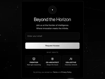 Cosmic Mono Waitlist animation branding css html landing page motion graphics prelaunch template ui waitlist