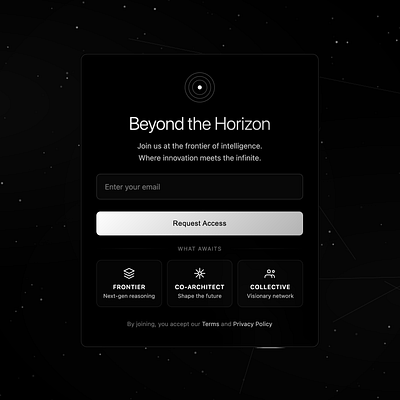 Cosmic Mono Waitlist animation branding css html landing page motion graphics prelaunch template ui waitlist