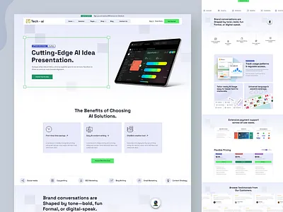 Cutting-edge AI Platform website aidesign artificialintelligence branding creative dashboarddesign datavisualization design designshowcase dribbble figma framer landingpage minimal productdesign redesign uidesign uxdesign webdesign website