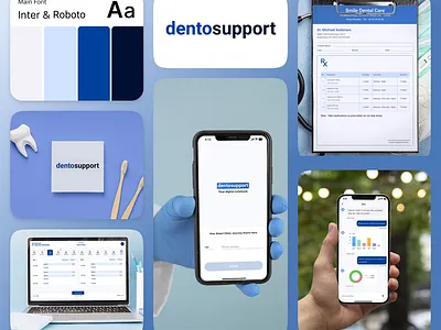 DentoSupport – Digital ERP for Dentists app design app development branding design development graphic design ui