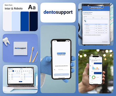 DentoSupport – Digital ERP for Dentists app design app development branding design development graphic design ui