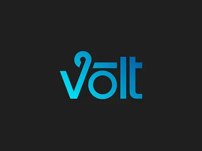 Wordmark Volt Logo Design brand branding design energy logo identity letter v logo logo design logomark logotype v icon v logo vlot logo volt volt icon voltage wordmark logo
