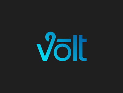 Wordmark Volt Logo Design brand branding design energy logo identity letter v logo logo design logomark logotype v icon v logo vlot logo volt volt icon voltage wordmark logo