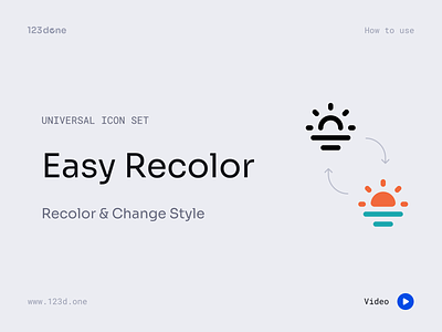 Universal Icon Set | Easy Recolor clean design duotone figma gyph icon icon set icon system iconography icons line minimalism motion recolor recolour solid symbol ui universal icon set vector icons