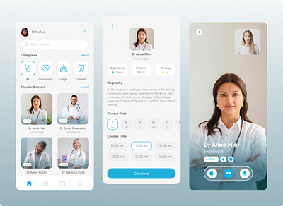 Medical App application design doctor find dr medical app ui