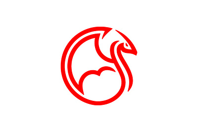 Circle Dragon Logo branding company brand logo company branding design graphic design logo modern vector