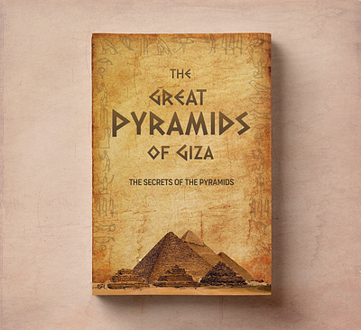 The Great Pyramid of Giza (Bookcover) book bookcover design hard book illustration