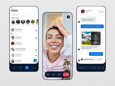 Chat App UI Concept app app chat chat figma graphic design mobile ui uiux ux