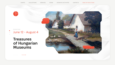 Museum branding design ui ux web design