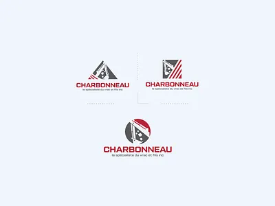 CHARBONNEAU Inc Logo 3 Concepts branding design illustration logo logomark typography vector