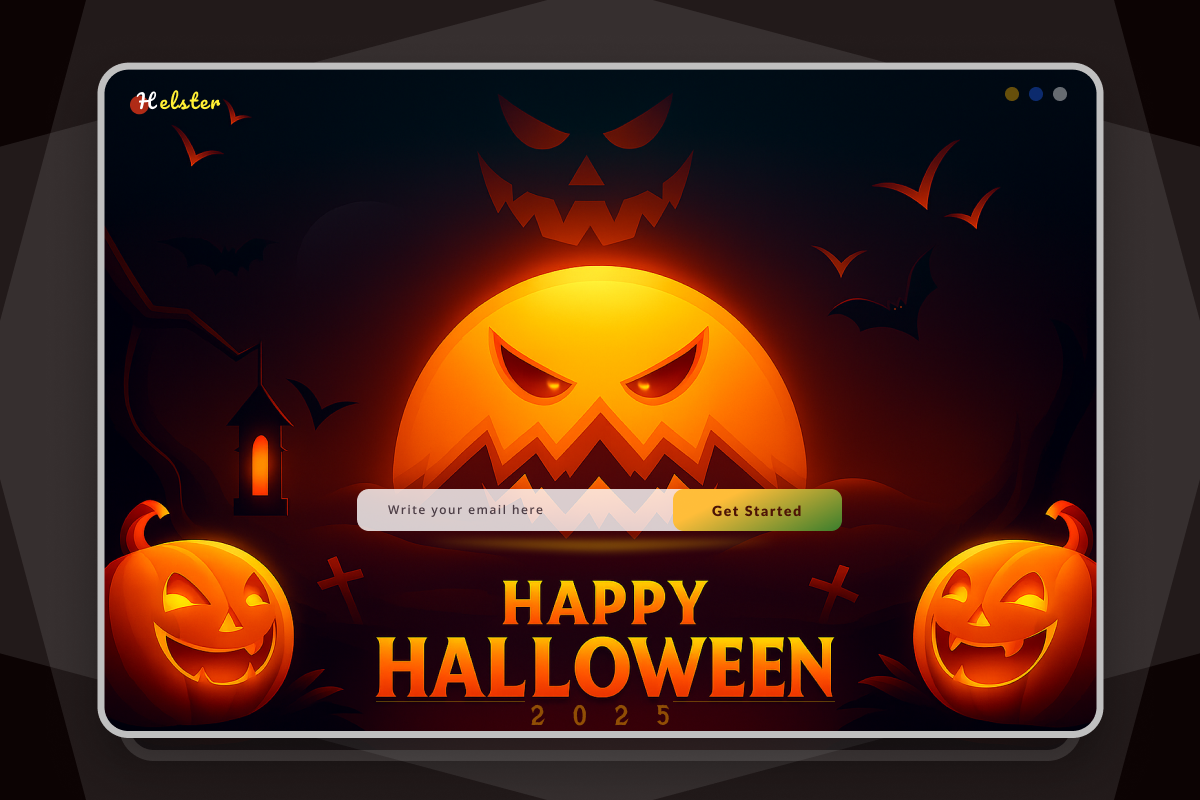 Happy Halloween Design 2025 2025 application crypto dashboard designer graphic design halloween illustration mansoorgull page screen website