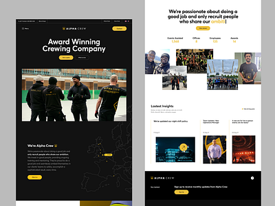 Alpha Crew | Web Redesign agency design homepage ui ux web design website website design website redesign