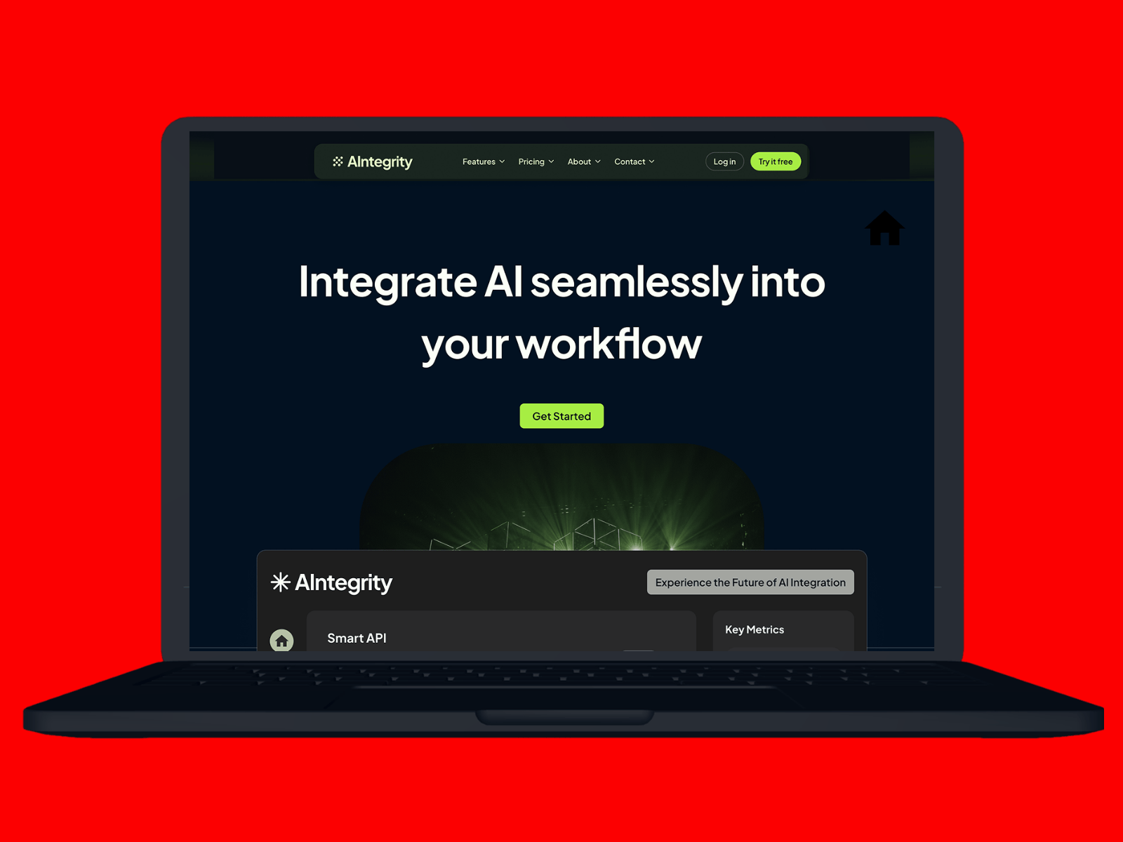 AI Figma Generated and Manual Animation for a Website Page ai ai generated animation branding desktop figma graphic design information architecture landing page mockup motion motion design motion graphics ui ux