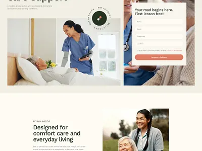 Nurse - Senior Care & Hospital WordPress Theme blog business design illustration ui web design webdesign wordpress wordpress theme wordpress themes