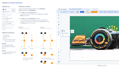 Race Analytics: Calibration design documentation product design ui ux