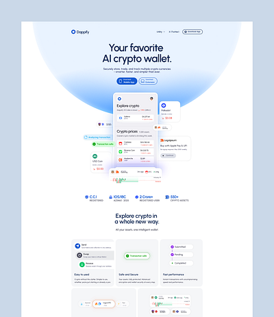 Dappify — SaaS & Mobile App Webflow Template dribbble trending ui uiux webflow crypto template webflow design webflow saas template webflow template