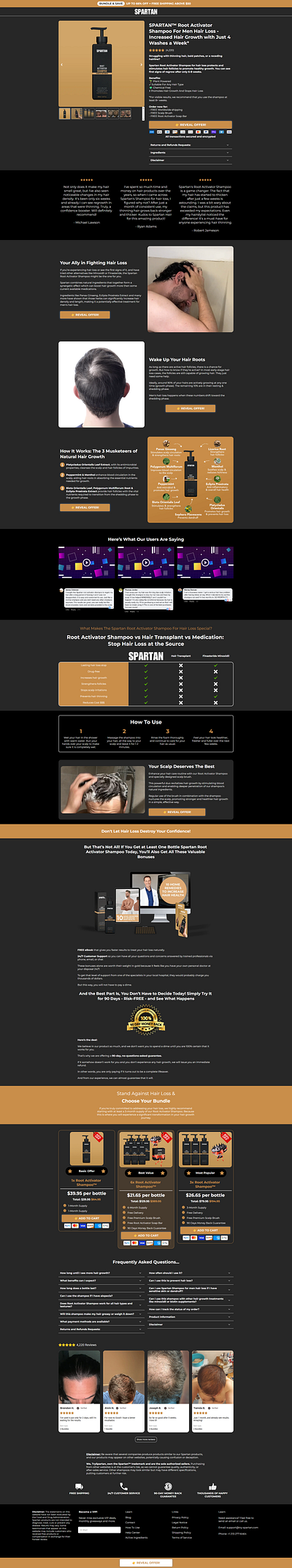 Spartan Oil - Funnelish buy funnelish template design designing funnel funnel funnelbuilder funnelish funnelish template sales funnel sales page spatan oil
