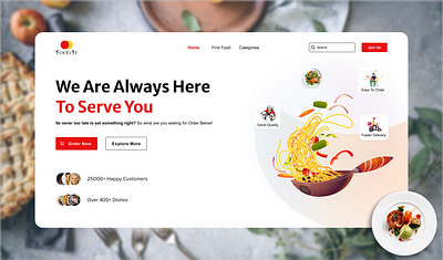 Food Website - (Food IT) dailyui design figma food food website homepage ui ux