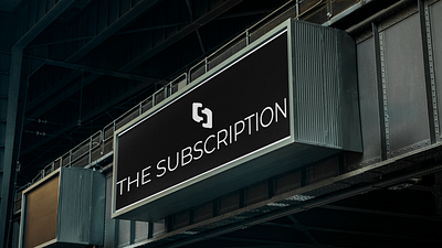 The Subscription Logo - Design , minimalistic branding graphic design logo