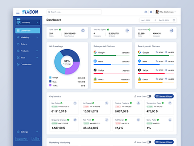 SaaS Online Store Analytics Dashboard analyticsui arafat dashboarddesign datavisualizationui ecommercedashboard onlinestoreanalytics saasappdesign saasdashboard search uiux uxuidesign
