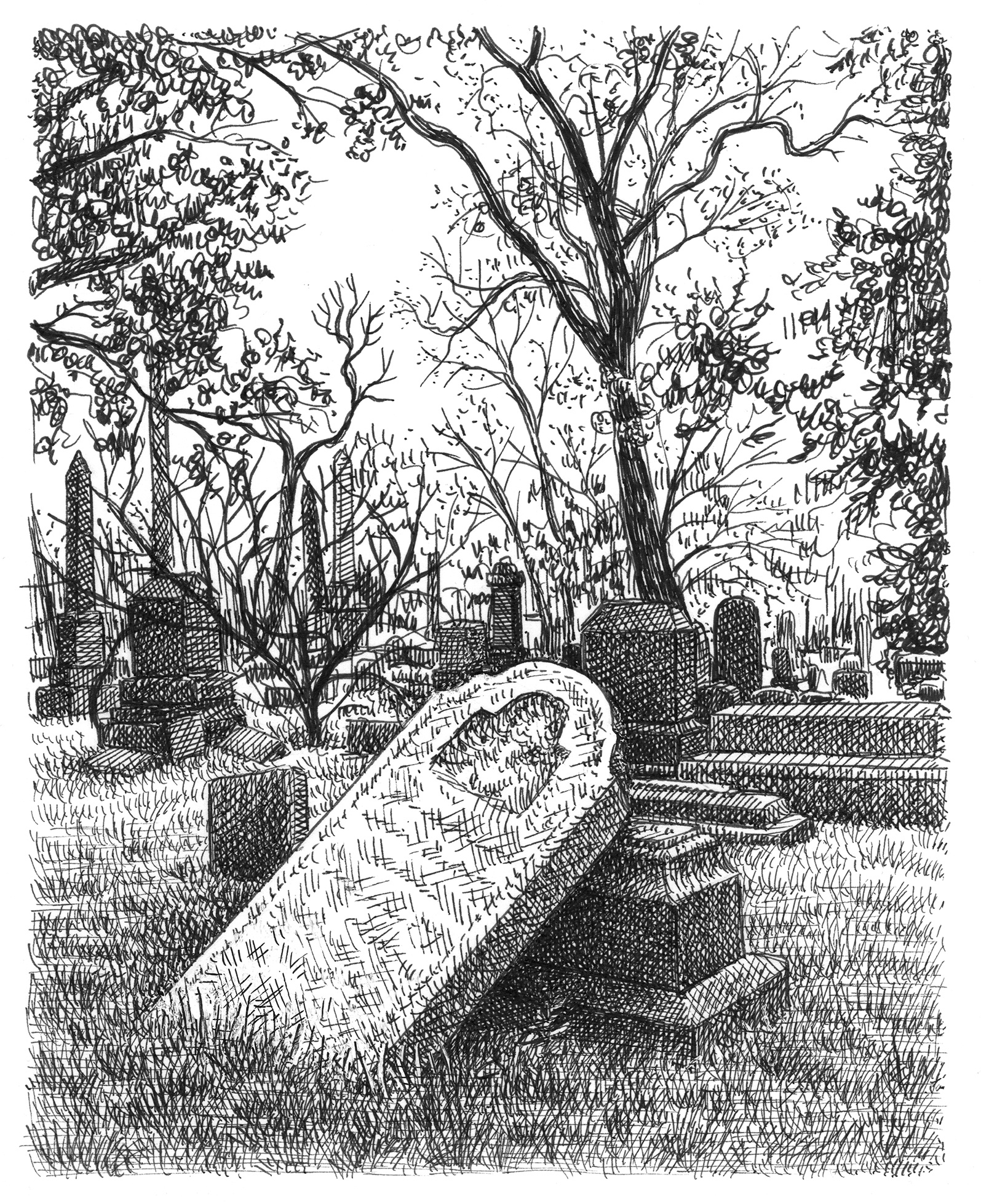 Leaning art artist artwork creepy drawing hand drawn illustration ink landscape spooky