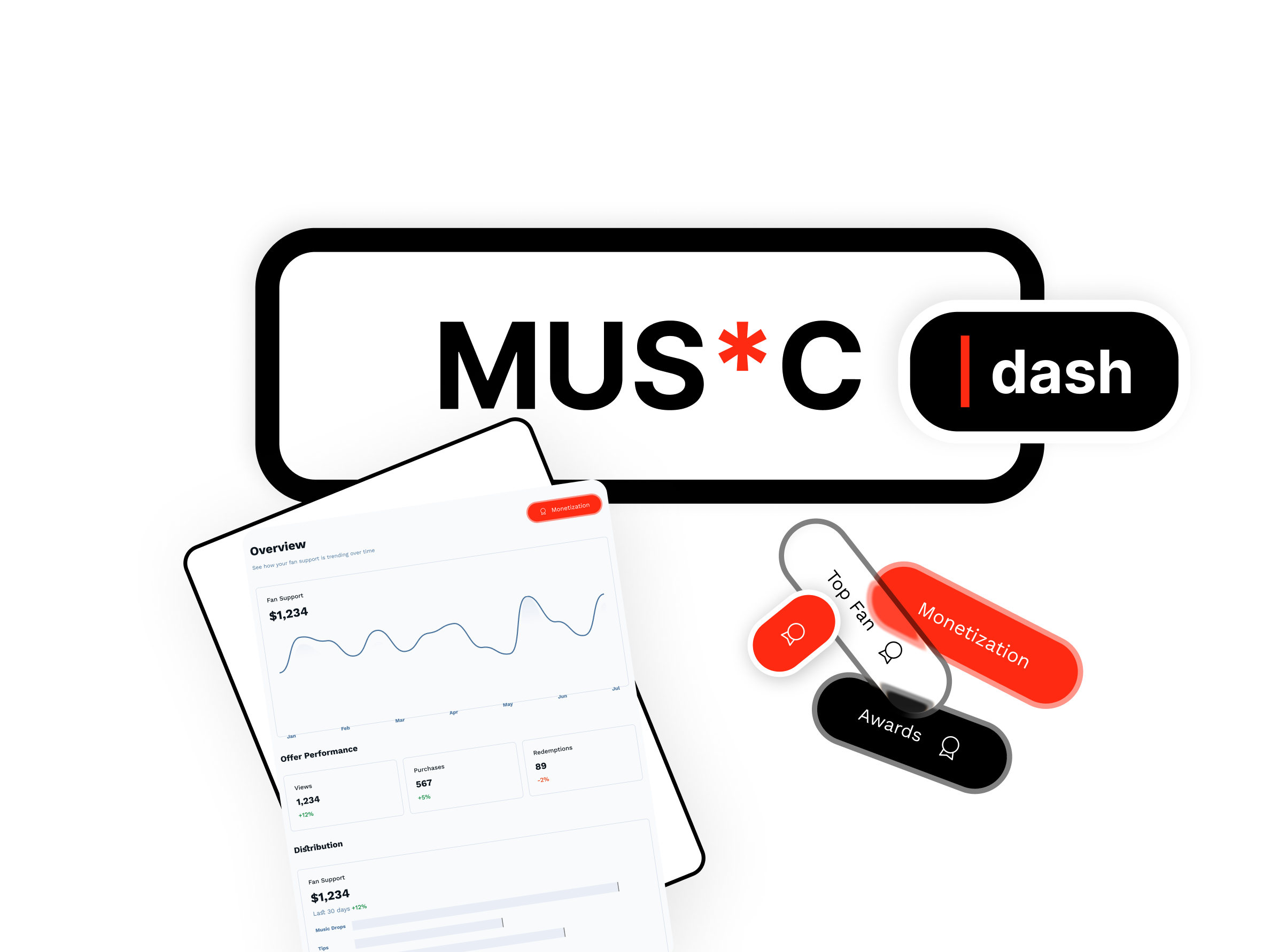 MUS*C | dash app dashboard graphic design interface mobile mucs | dash music musictech productdesign products tech ui ux uxui web