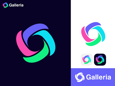 Galleria brand logo, app icon app icon brand design branding graphic design icon design logo logo branding logo designer logo mark logodesign logofolio minimalist logo mobile app modern logo motion logo unique logos