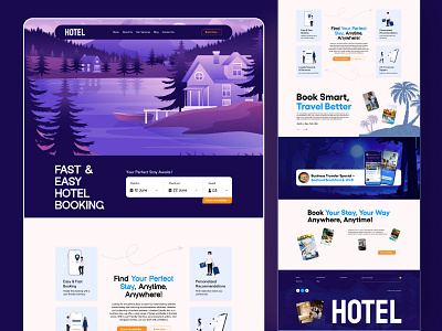 Hotel Booking Website affordable hotels book hotel online brand identity branding design graphic design hotel booking hotels near me hotels reservations icon illustration lettermark logo luxury hotel online hotel booking ui uiux