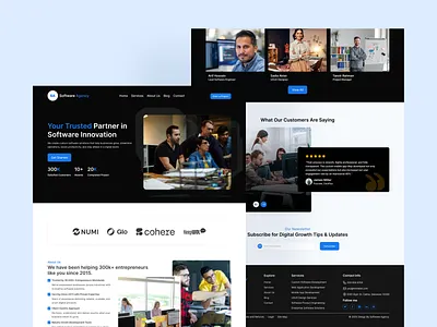 Digital agency landing page UI Design brandstrategy buildyourbrand creativeagency creativedigitalstudio graphic design growwithdesign marketingstrategy resultsdrivenmarketing smartbranding ui vector webuildbrands