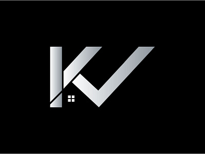 KV Realty Logo branding design graphic design house icon illustration logo property realty typography ui ux vector
