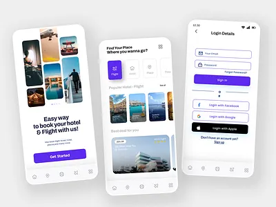 Flight Booking Mobile App Design app design booking app figma design mobile app ui ui design ui ux design