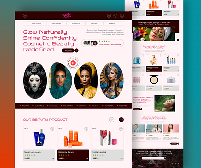 Pretty Girl Cosmetics — Beauty Starts Here beautybranddesign beautyindustry beautyui brandaesthetics cleanlayout cosmeticswebsite designinspiration ecommercedesign ecommerceui figmadesign homepagedesign makeupbrand minimaldesign modernui productshowcase shopifydesign uiux userexperience visualdesign webdesign