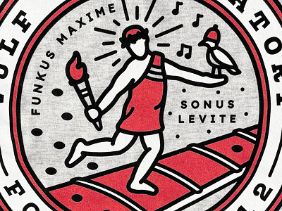 conservatory longsleeve band bird college conversatory crest education funk glory guitar merch music notes rythym seal torch university vulf vulfpeck