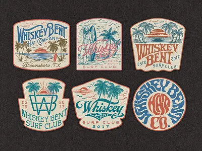 Whiskey Bent Hat Co. branding company brand logo company branding company logo design graphic design illustration logo typeface