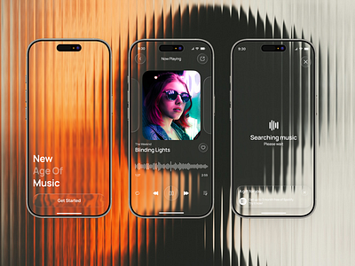 Music Mobile App UX-UI Design app design application music mobile mobile app music music app music distribution music player music ui musician player playlist spotify