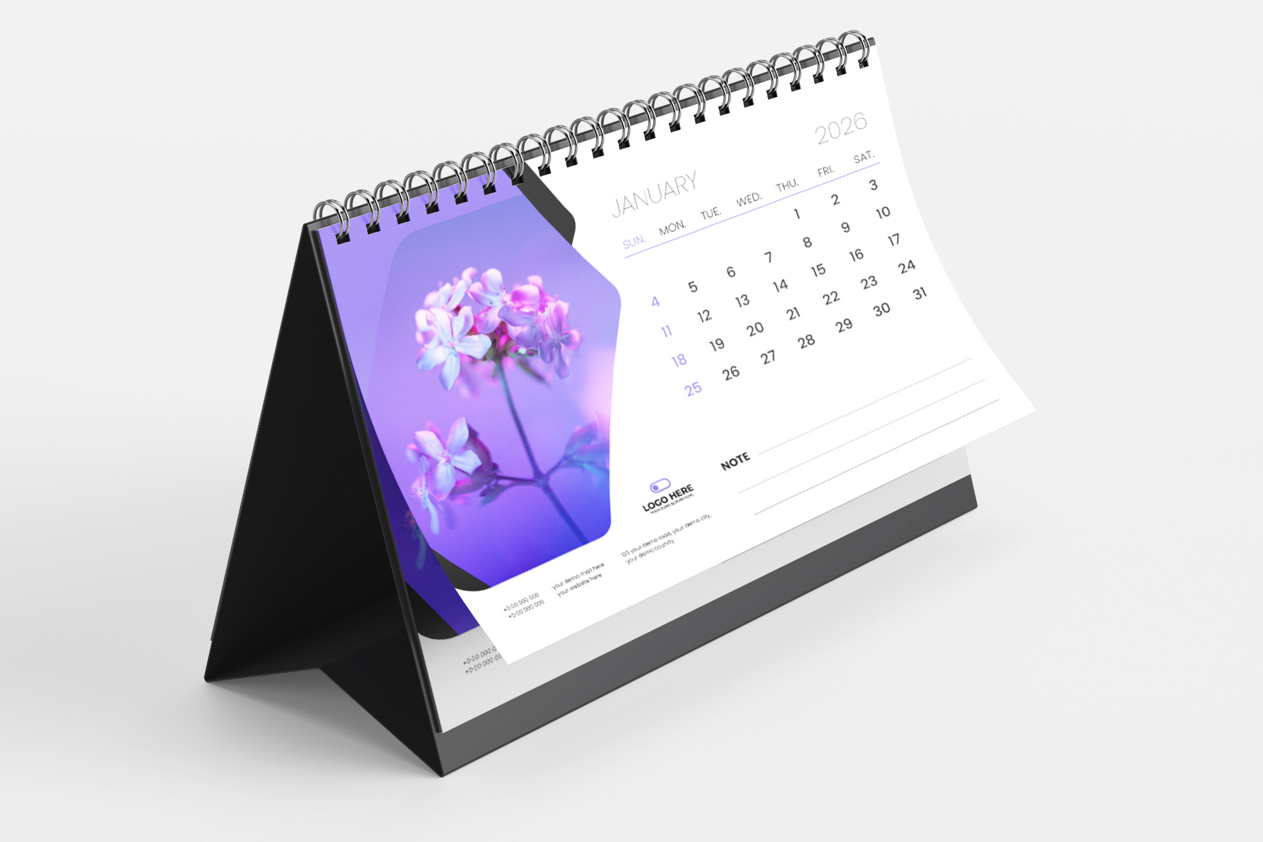 2026 Desk Calendar by Tanmoy Topu on Dribbble
