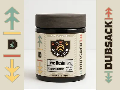 Jar Packaging and Identity Design branding brandmark extract graphic design grenade identity illustration jar lettering logo design oil packaging packaging design pine pinecone plant plant based resin sticker wellness