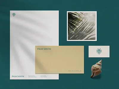 Palm Santai Hotel Branding branding hospitality hotel logo palm resort santai visual identity