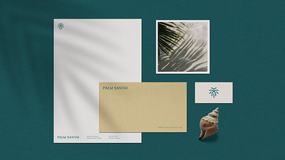 Palm Santai Hotel Branding branding hospitality hotel logo palm resort santai visual identity