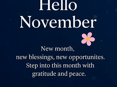 November Flyer graphic design