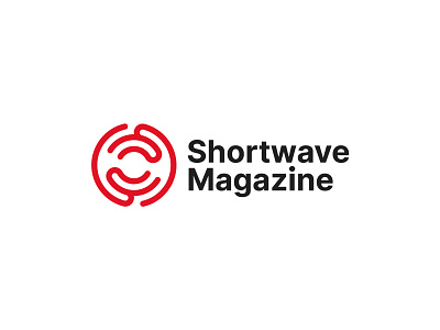 Shortwave Magazine Logo creative logo minimalist logo music logo note logo s music logo