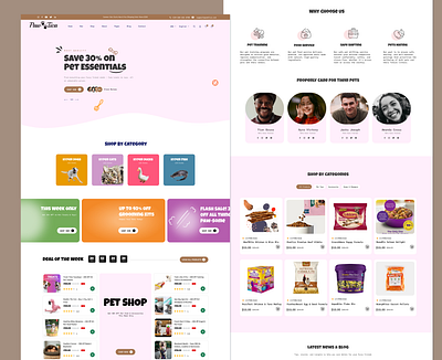 Pawtica - Your Pet’s Comfort, Our Passion animallovers design figmadesign pet petcare productdesign ui ux webdesign