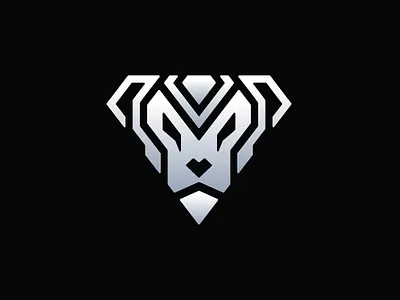 White Lion Diamond Logo branding company brand logo company branding design graphic design logo modern vector
